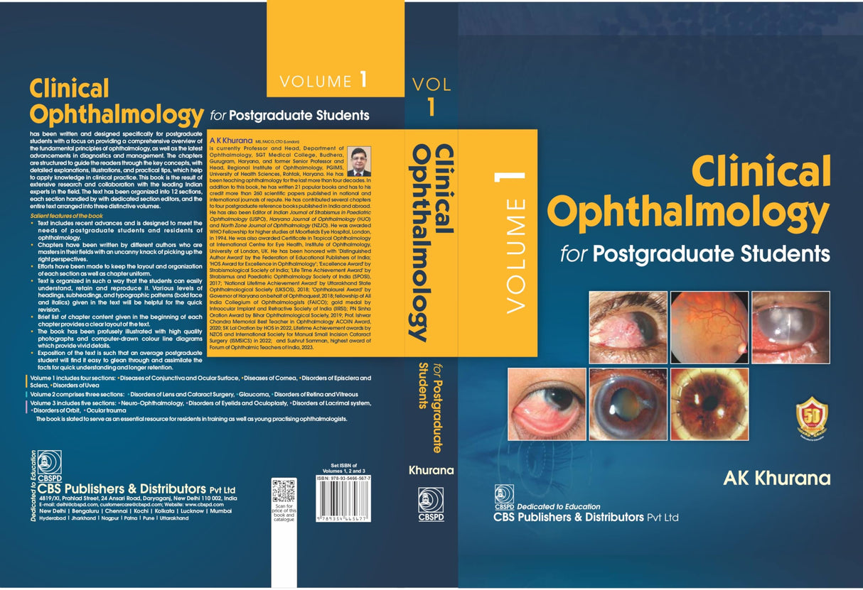 Clinical Ophthalmology for Postgraduate Students - 1-3 Volumes Set , 2024