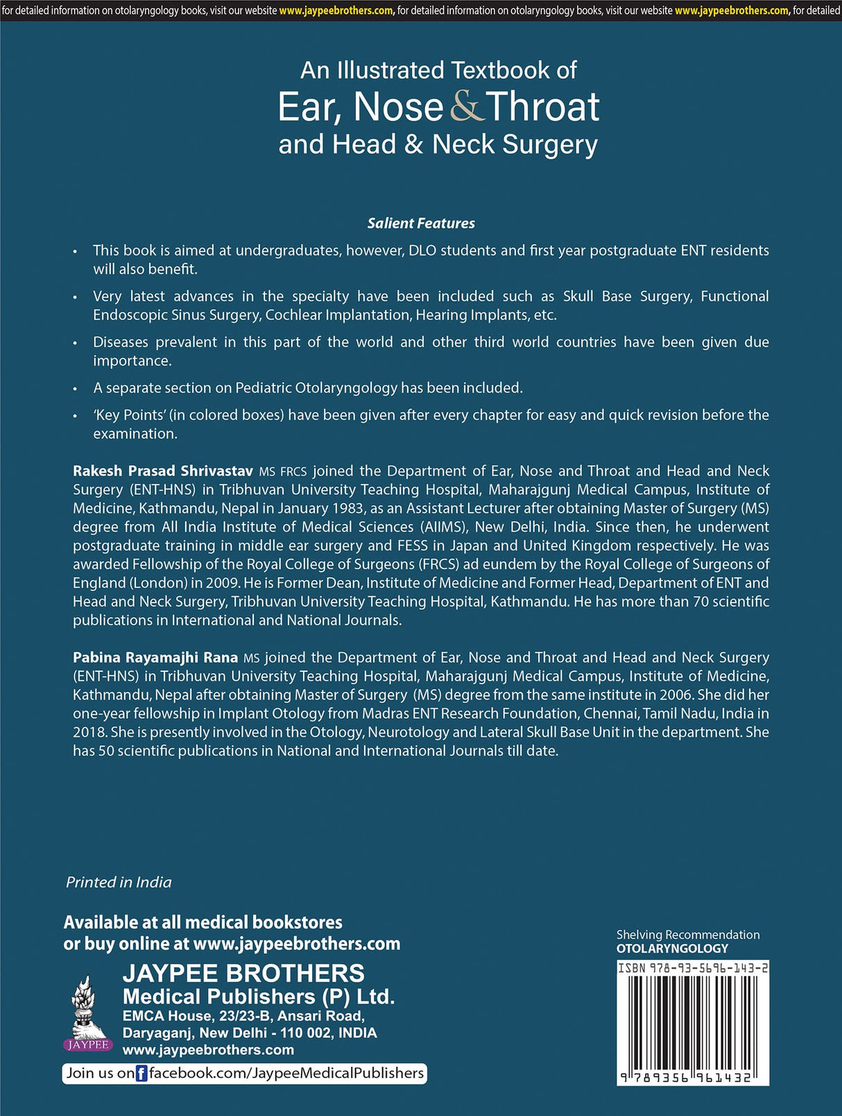 AN ILLUSTRATED TEXTBOOK OF EAR, NOSE & THROAT AND HEAD & NECK SURGERY