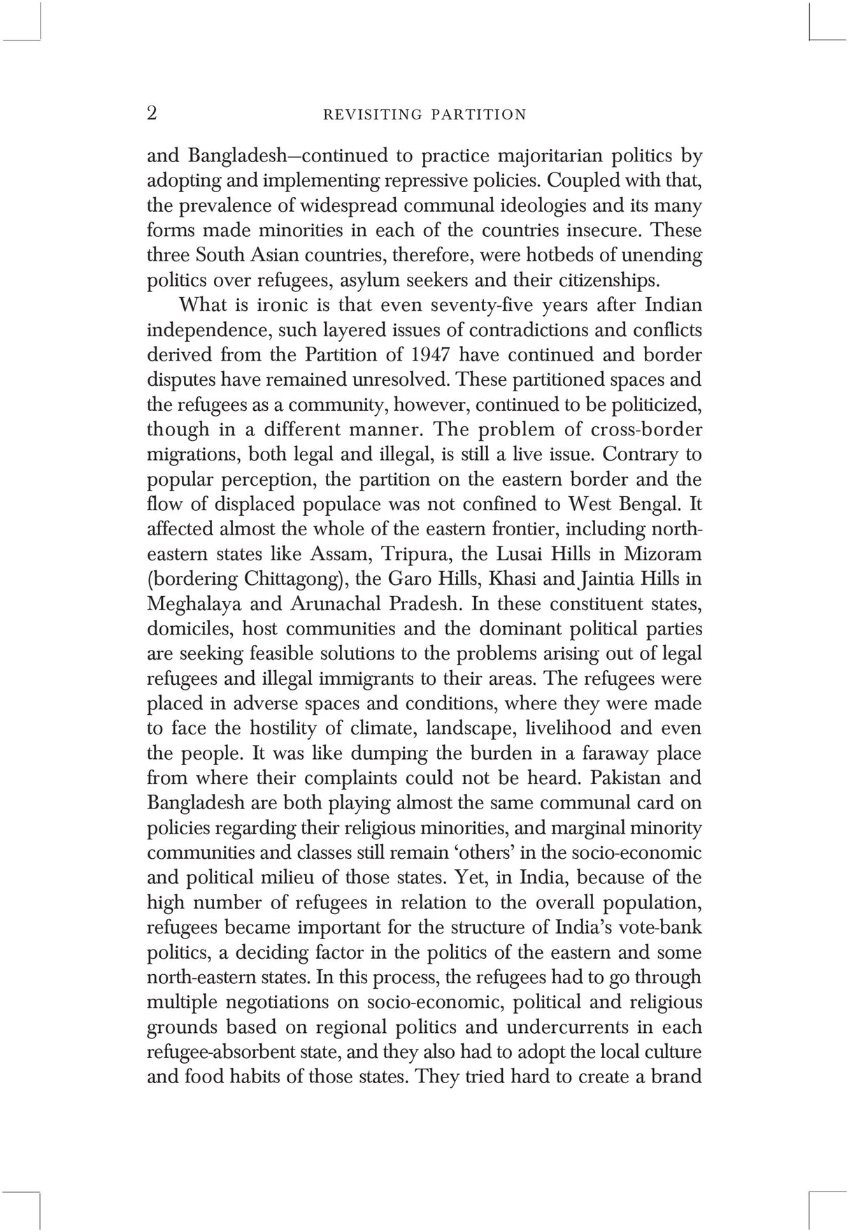 Revisiting Partition: Contestation, Narratives and Memories - Retail Maharaj