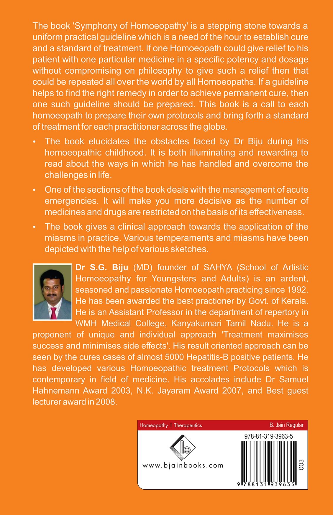 Symphony of Homoeopathy - Clinically Verified Protocols from 25 Years of Experience - Retail Maharaj