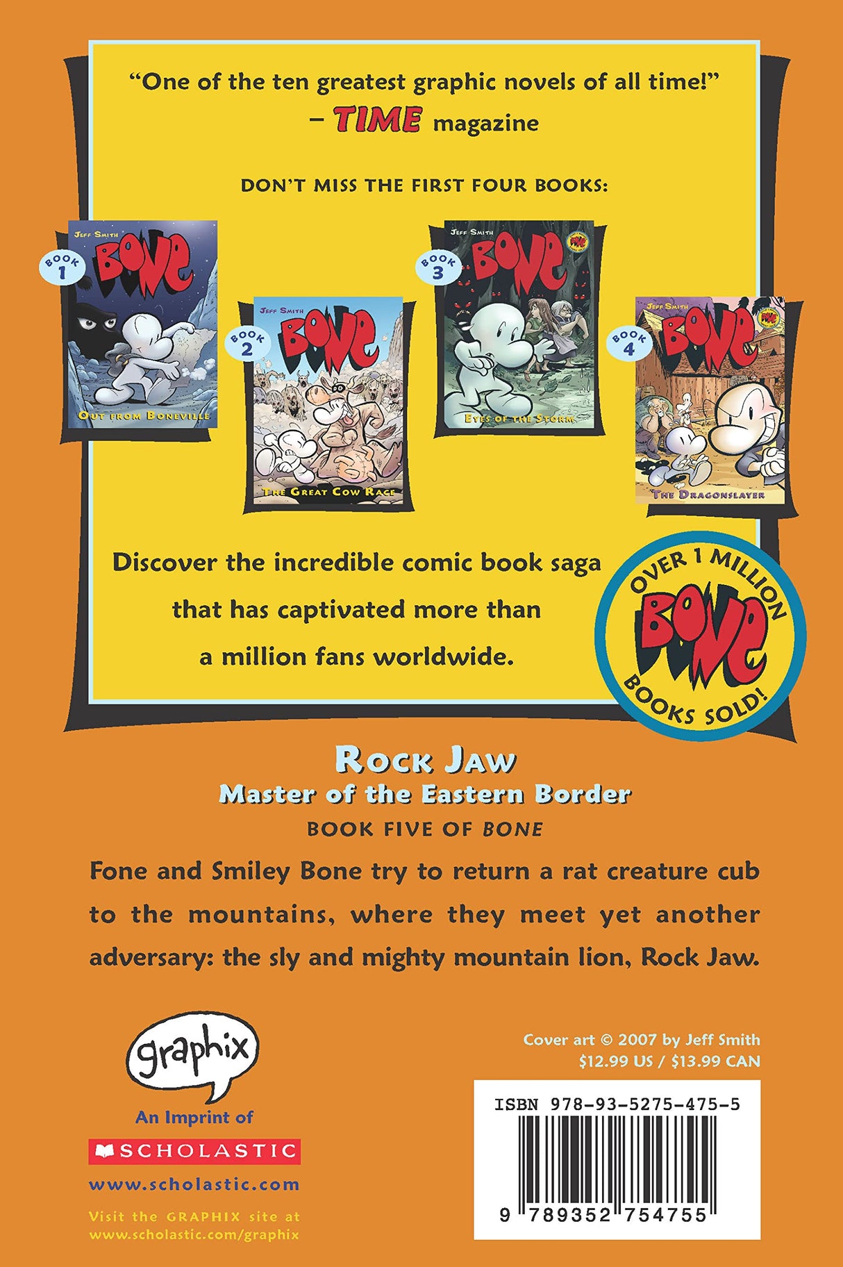 Bone Graphic Novel #5: Rock Jaw: Master of the Eastern Border (Graphix) - Retail Maharaj