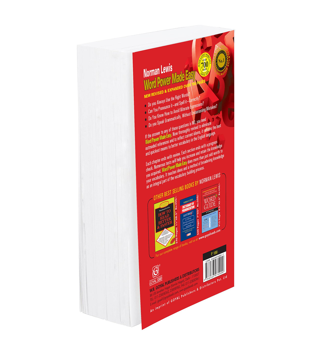 Word Power Made Easy By Norman Lewis (More than 700 Pages) - Retail Maharaj