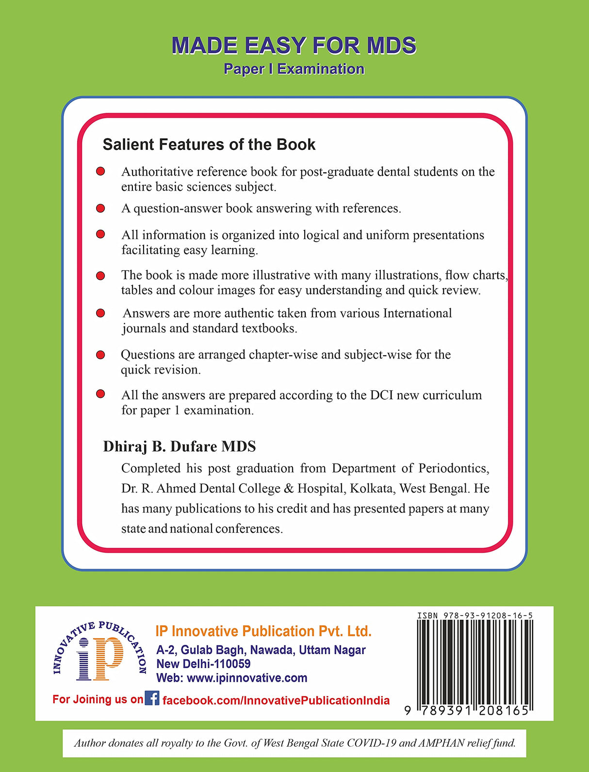 Made Easy for MDS Paper I Examination - Questions-Answers Based Reference Book