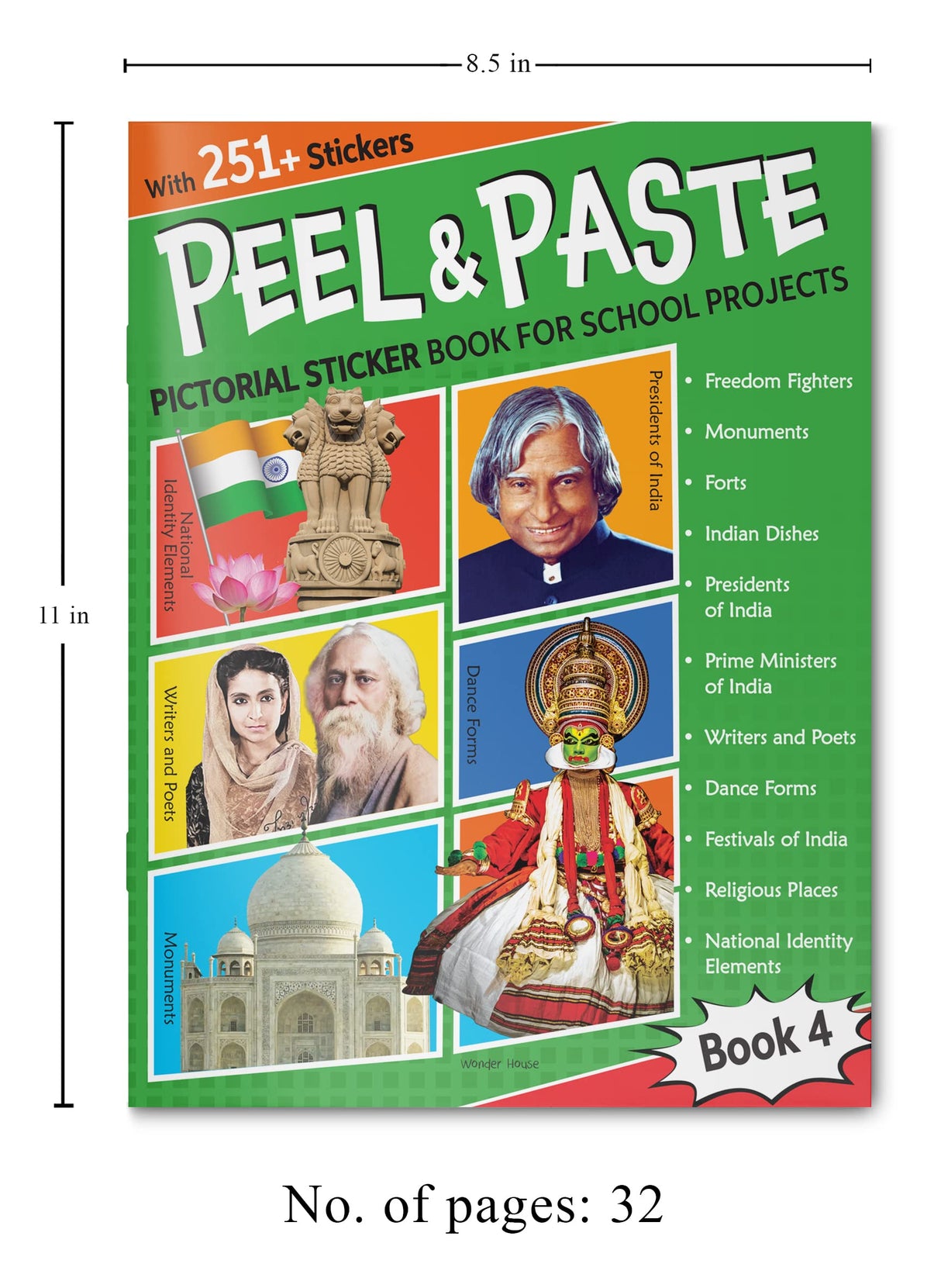 Peel & Paste - Pictorial Sticker Book For School Projects - Book 4 - Retail Maharaj