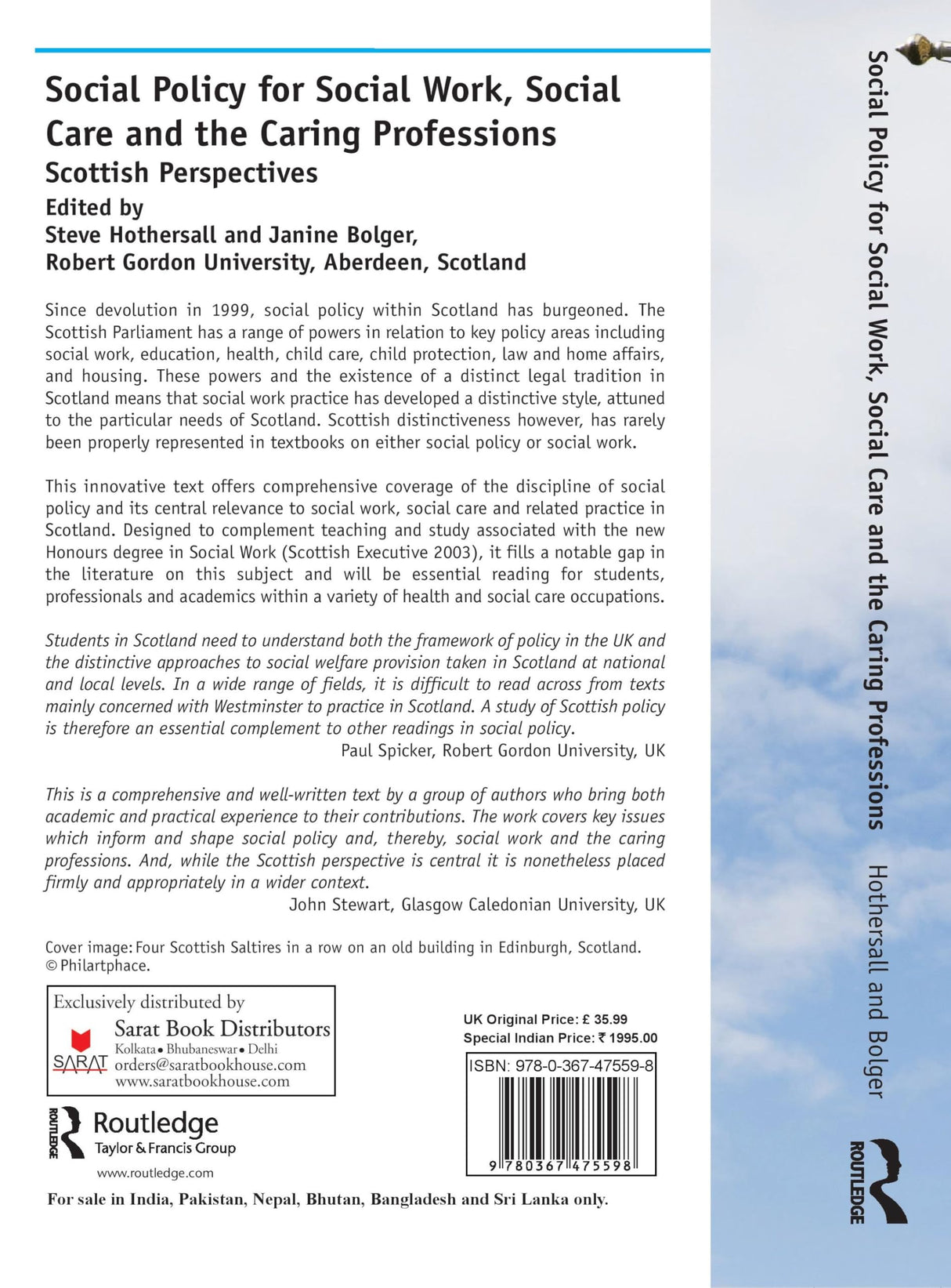 Social Policy for Social Work, Social Care and the Caring Professions - Retail Maharaj