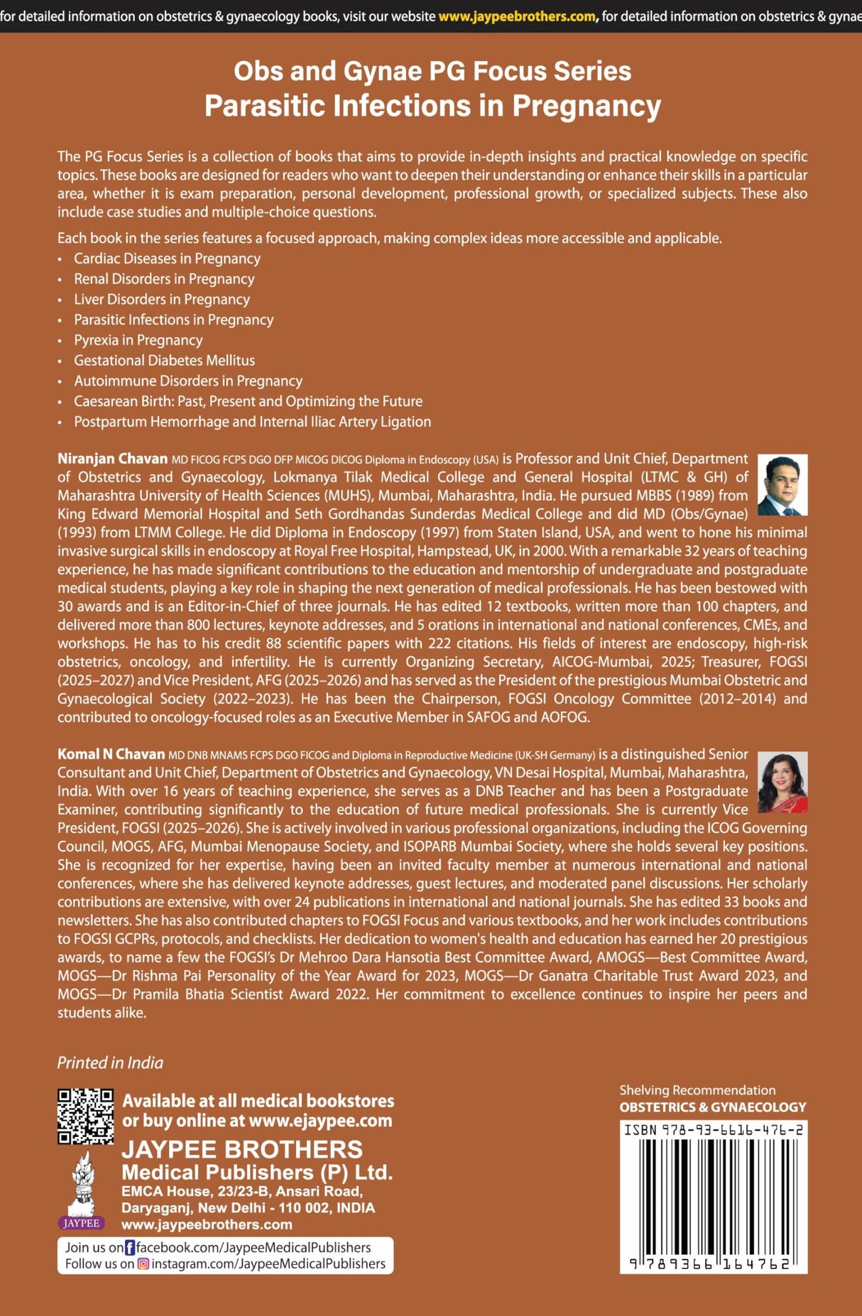 OBS AND GYNAE PG FOCUS SERIES PARASITIC INFECTIONS IN PREGNANCY