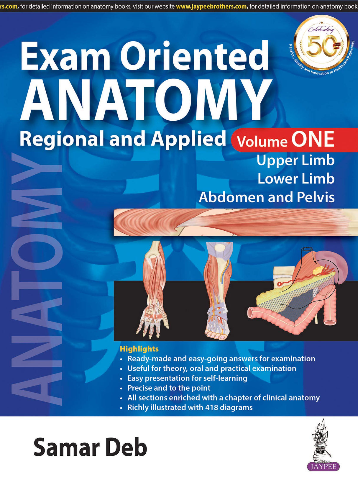 Exam Oriented Anatomy: Regional and Applied (Vol. 1)