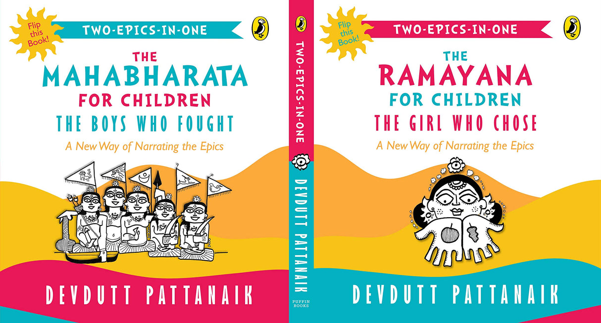 The Girl Who Chose & The Boys Who Fought: Two-Epics-in-One, A New Way of Narrating the Ramayana and Mahabharata to Children | Flip book - Retail Maharaj