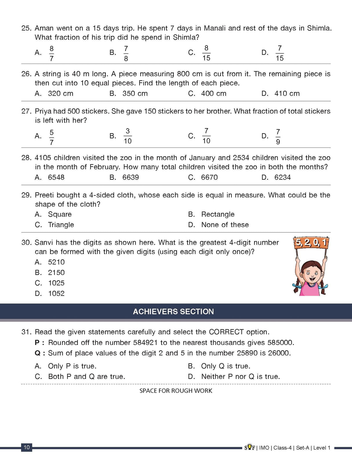 MTG Mathematics (IMO) Olympiad Previous Years Papers with Mock Test Papers Class 4 - Sample OMR Sheet with Chapterwise Analysis | SOF Olympiad Books For 2023-24 Exam MTG Editorial Board MTG Editorial Board - Retail Maharaj
