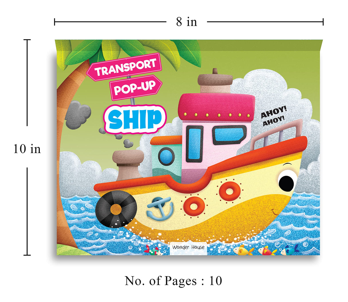 Pop-up Transport - Ship - Gorgeously Illustrated Pop-up Book For Children - Learn About The World Of Ships and What All They Do - Retail Maharaj