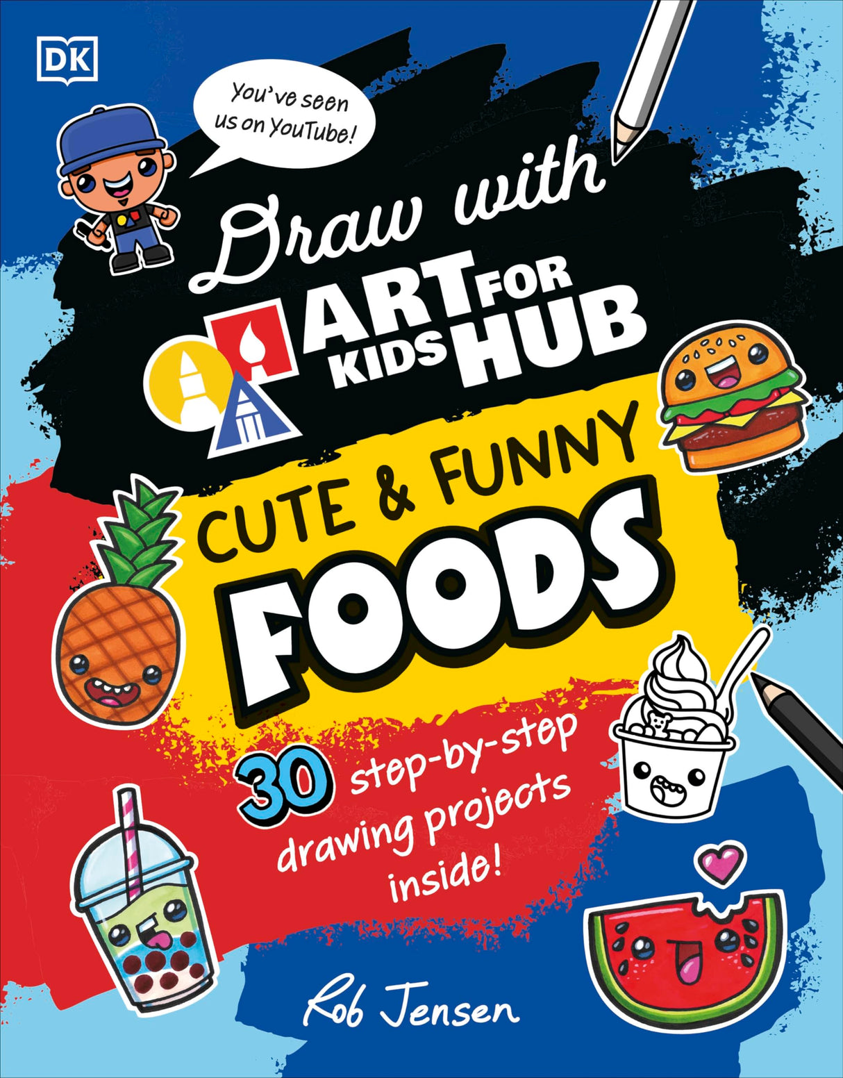 Draw with Art for Kids Hub Cute and Funny Foods - Retail Maharaj