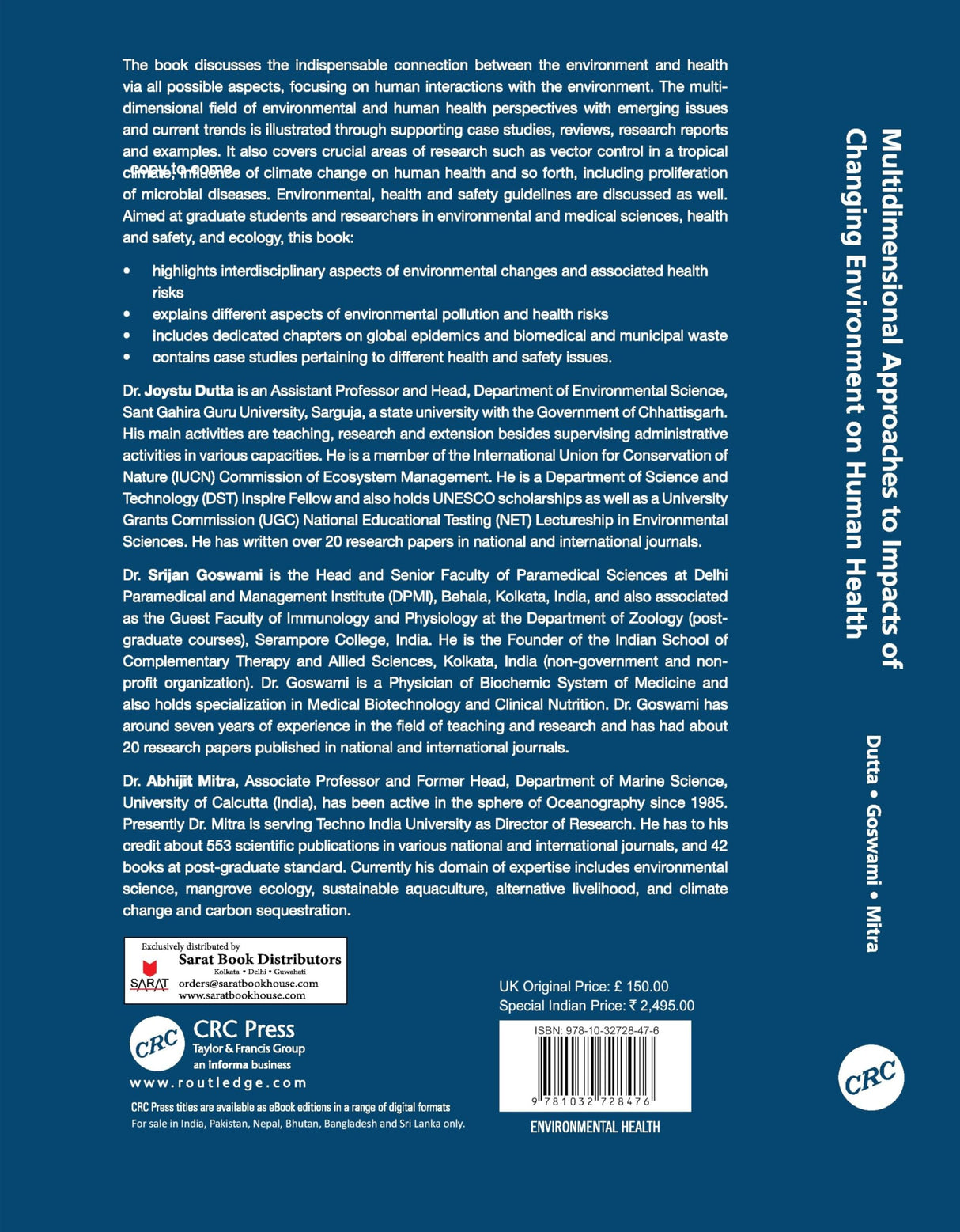 Multidimensional Approaches to Impacts of Changing Environment on Human Health - Retail Maharaj