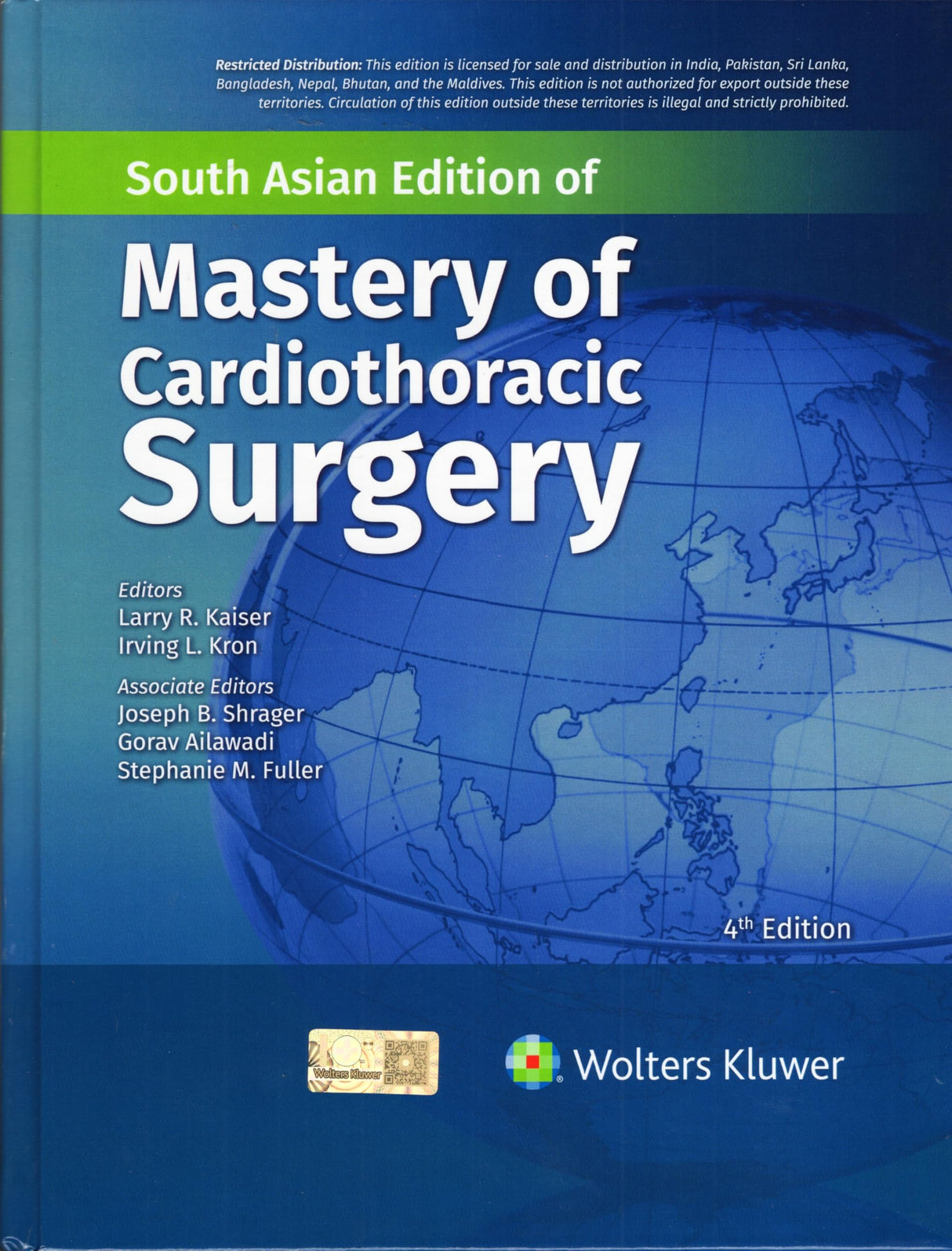 MASTERY OF CARDIOTHORACIC SURGERY 4ED (SAE) (HB 2025)
