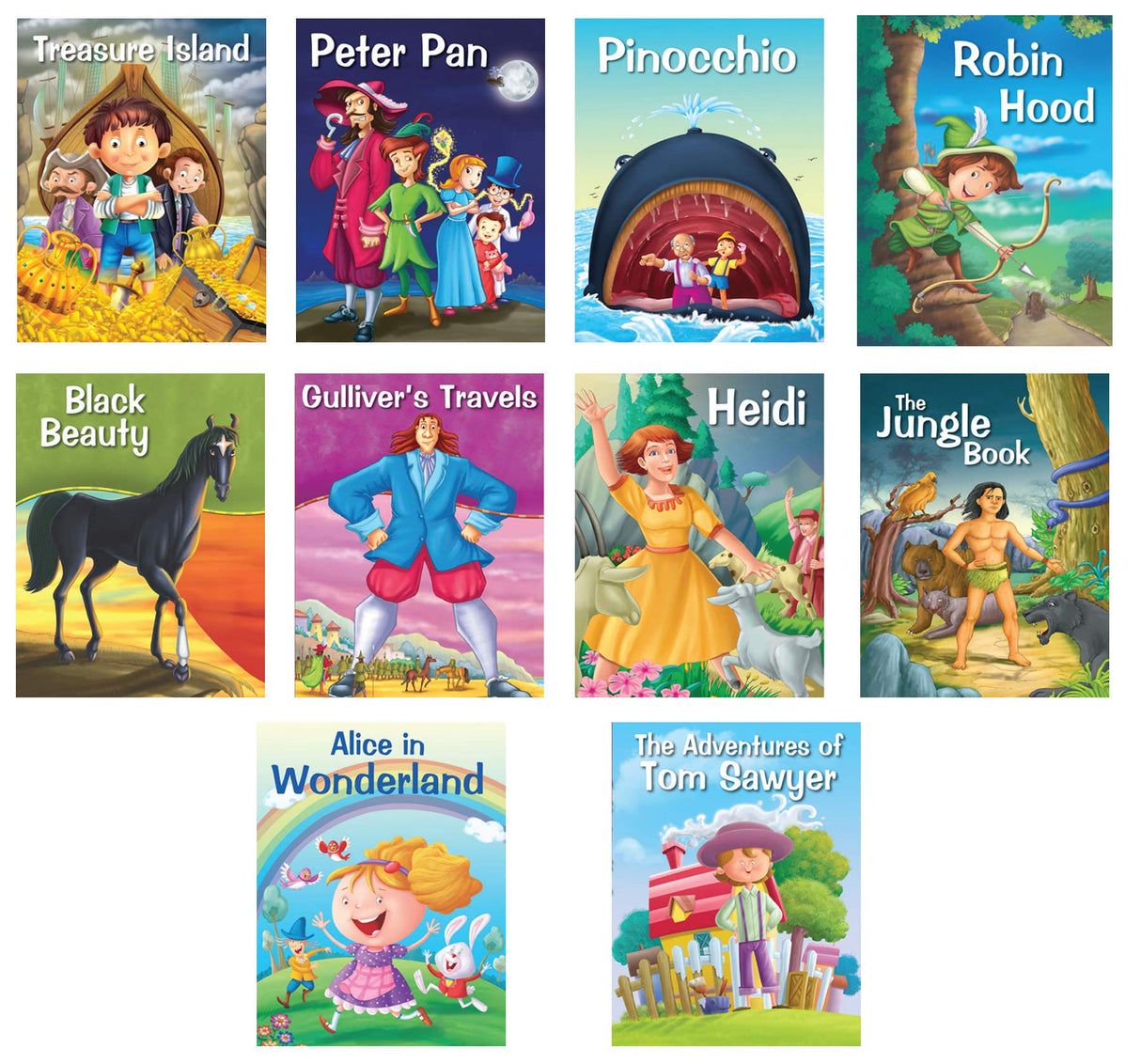Set of 10 Classic Tales Picture Story Books for 3+ Year Old Children - Retail Maharaj