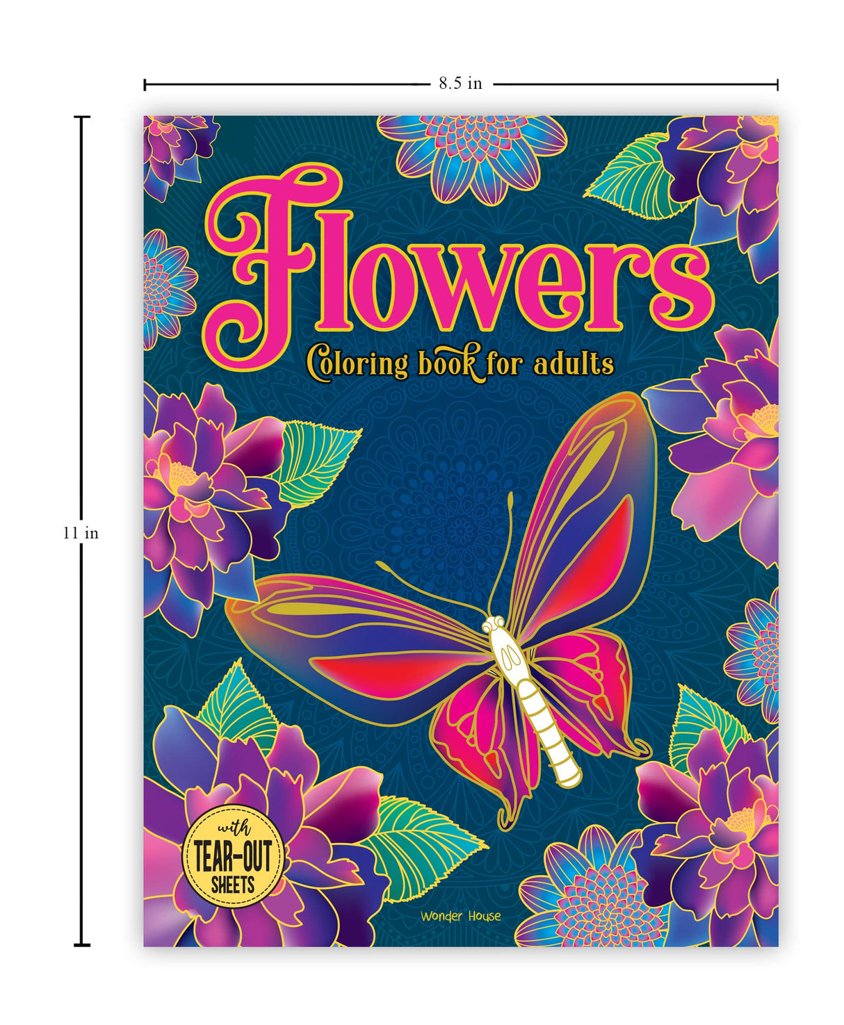 Flowers Coloring Book for adults - Retail Maharaj
