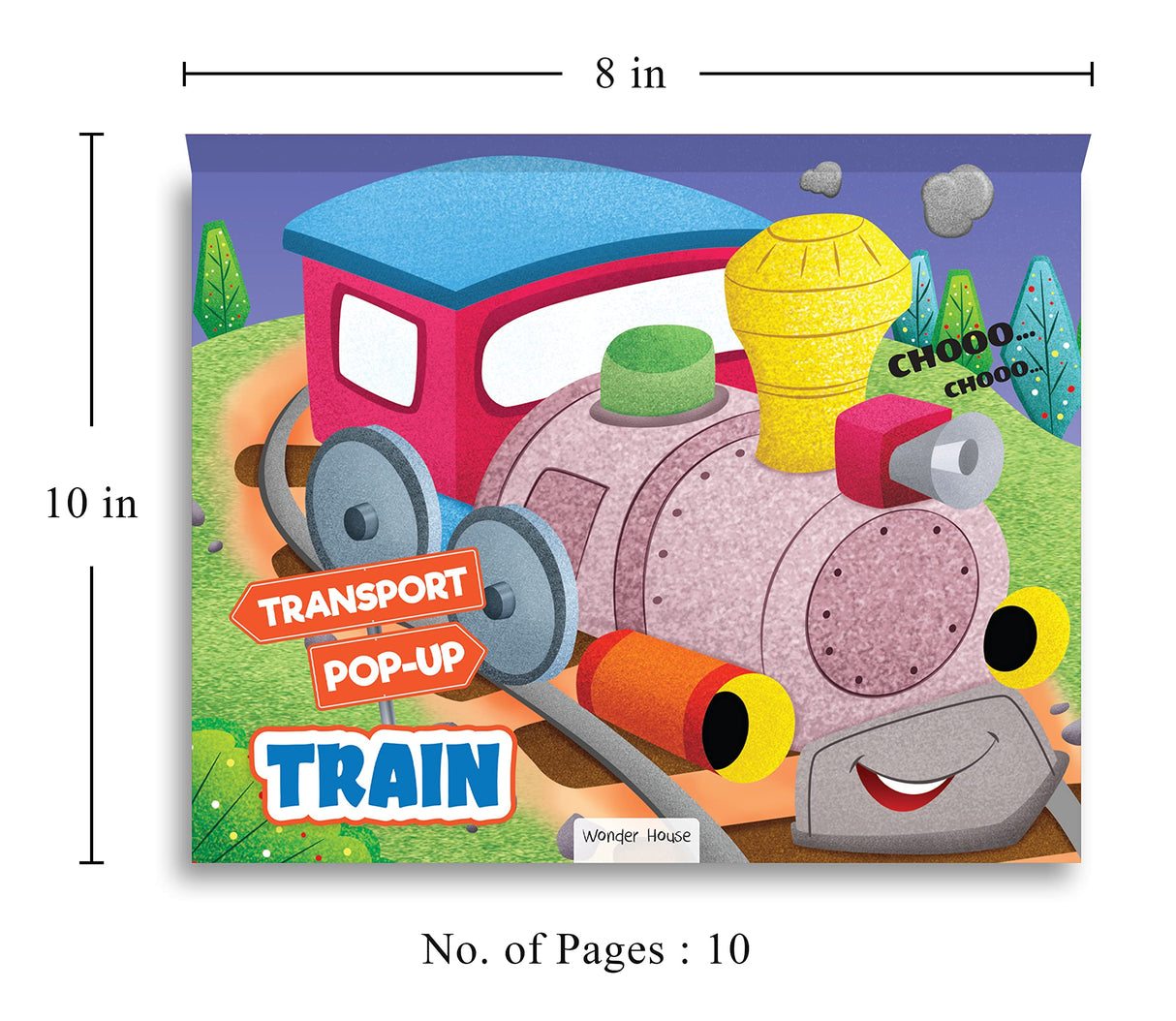 Pop-up Transport - Train - Gorgeously Illustrated Pop-up Book For Children - Learn About The World Of Trains and What All They Do - Retail Maharaj