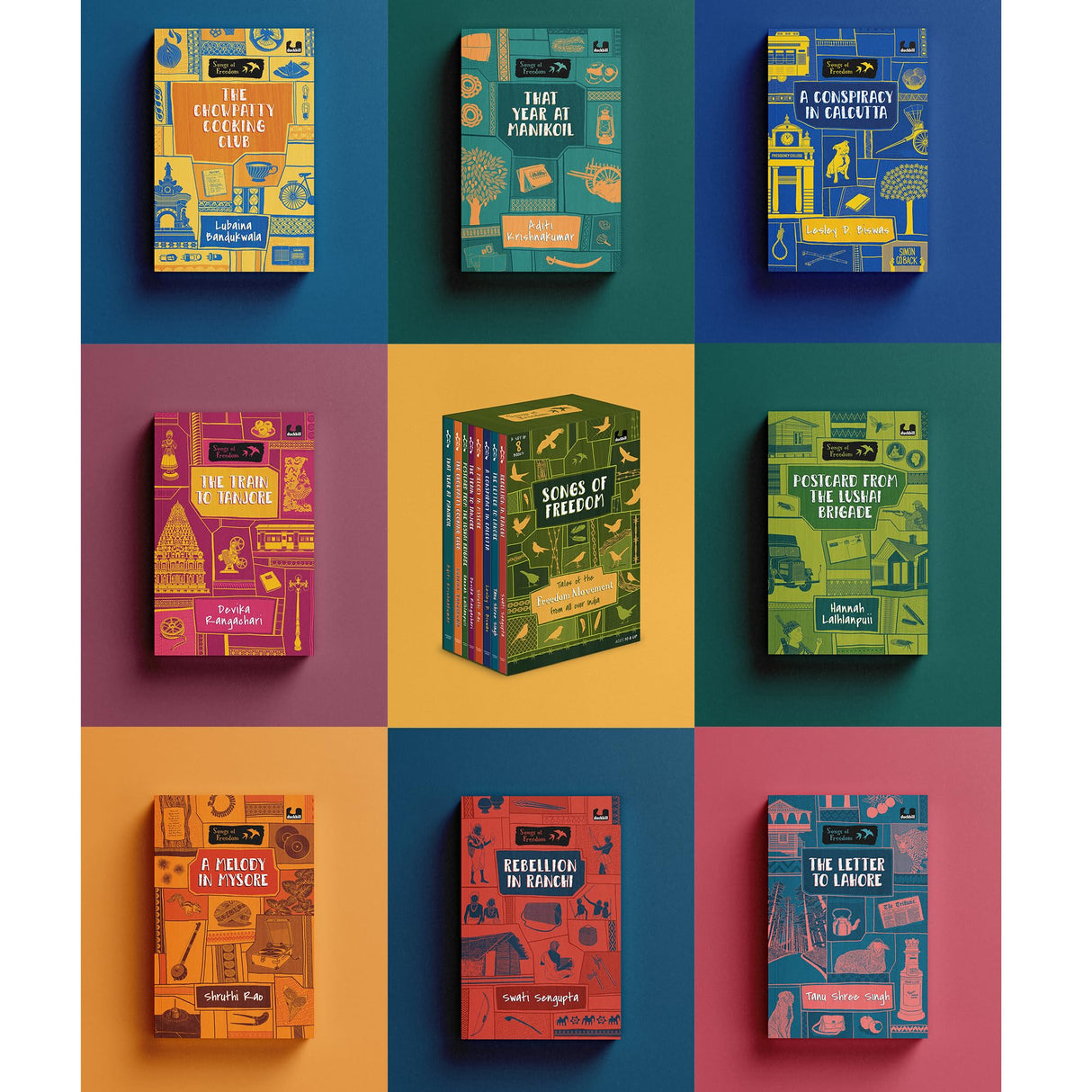 Songs of Freedom: Tales of the Independence Movement from All Over India: Boxset with 8 books by bestselling authors | Middle Grade Historical Fiction | Ages 10+ - Retail Maharaj