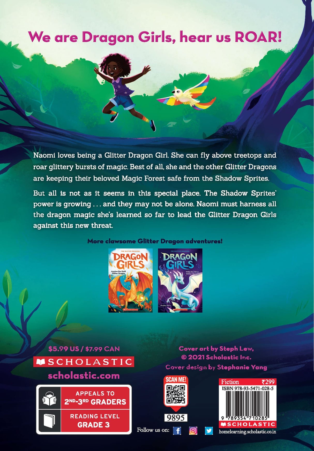 Dragon Girls #3: Naomi the Rainbow Glitter Dragon - Retail Maharaj