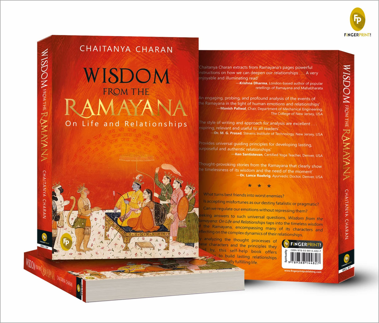 Wisdom From The Ramayana: On Life and Relationships by Chaitanya Charan - Powerful Spiritual Guidance for Personal Growth | Timeless Wisdom | Spiritual Insights | Ramayana | Philosophical Guidance | Ancient Indian Wisdom | Rich Tapestry of Indian Literatu - Retail Maharaj