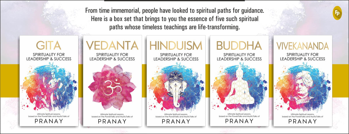 Spirituality For Leadership & Success (Box-Set of 5 Books): Gita, Vedanta, Hinduism, Buddha, Vivekananda - Retail Maharaj