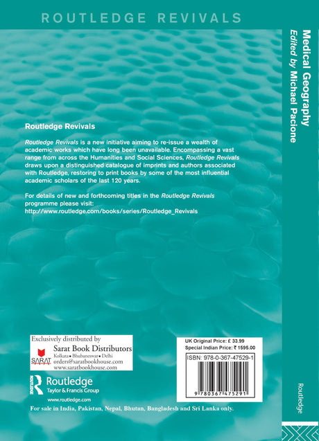 Medical Geography (Routledge Revivals) - Retail Maharaj