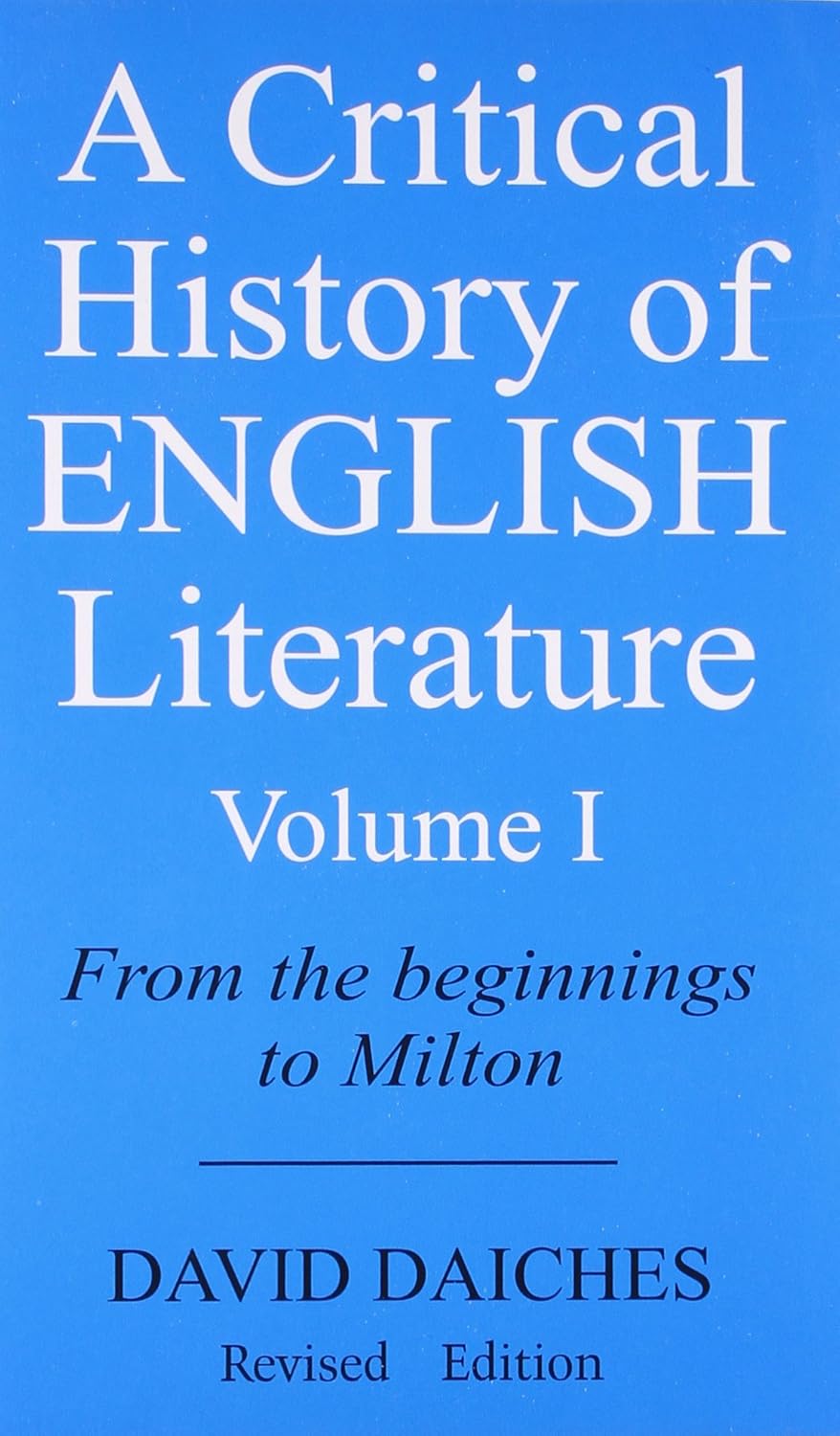 A Critical History of English Literature (Volume - I) - Retail Maharaj