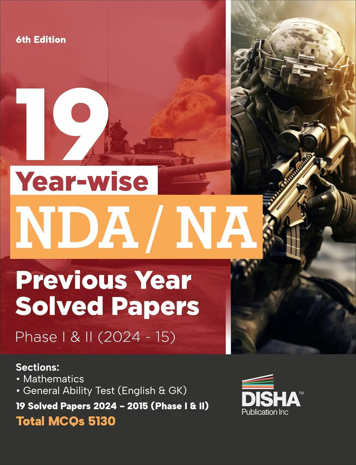 19 Year-wise NDA/ NA Previous Year Solved Papers Phase I & II (2024 - 15) 6th Edition - Retail Maharaj