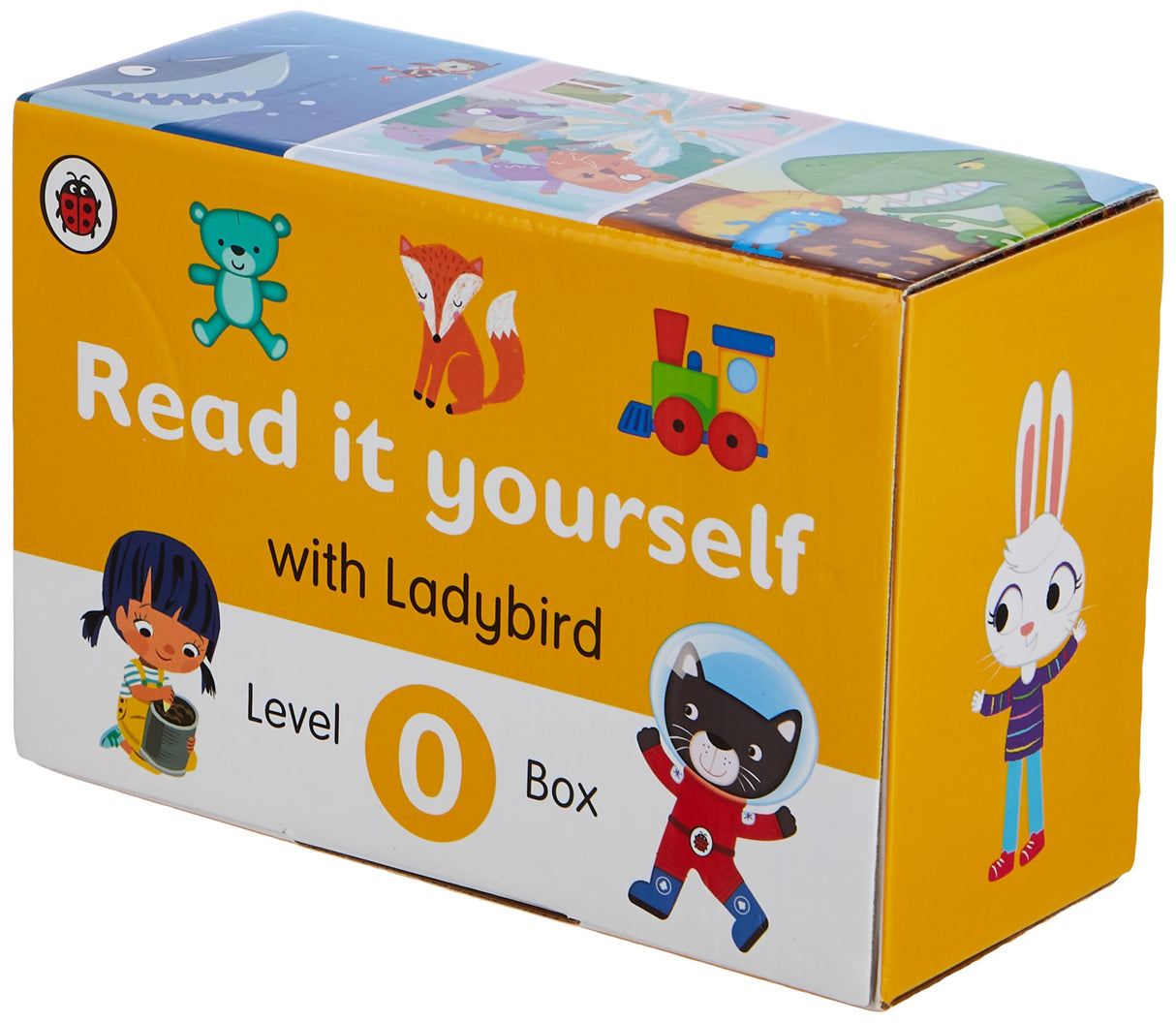 Ladybird Read It Yourself Tuck Box Level 0: 10 Books Box Set (Space Party, Emma Explorer, Pippa and the Pip, Go, Kit Cat!, Gus and Ross, Wags the Big Dog and More) - Retail Maharaj