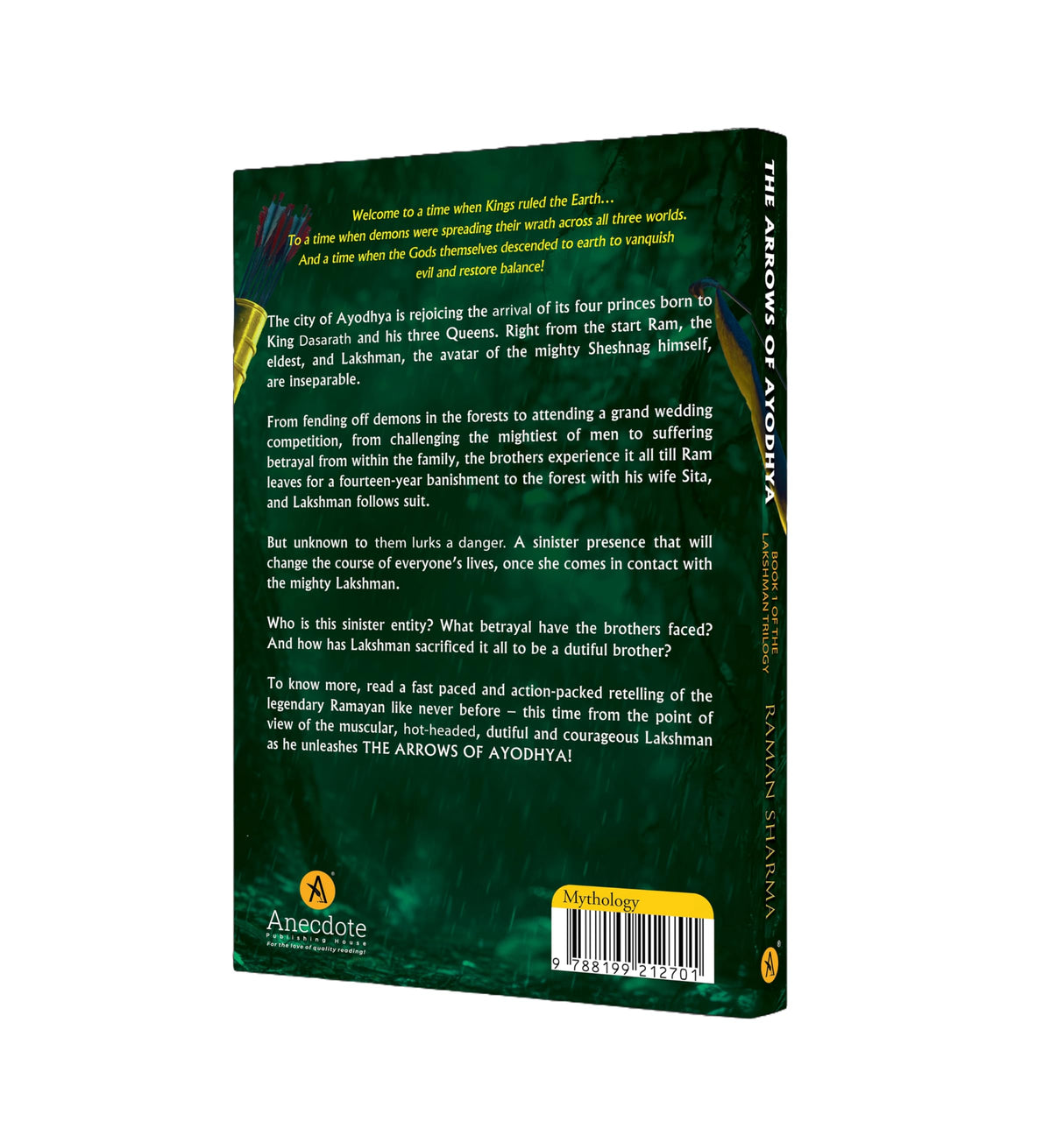 The Arrows Of Ayodhya Book 1 Of The Lakshman Trilogy - Retail Maharaj