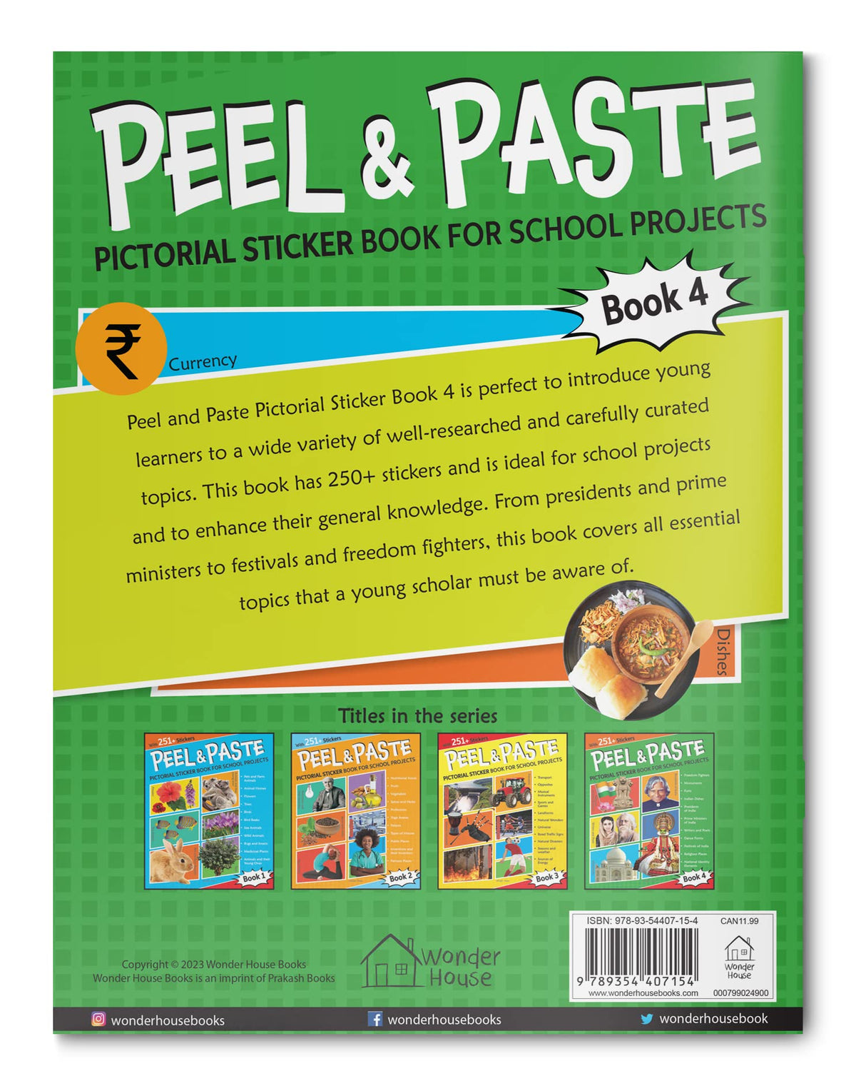 Peel & Paste - Pictorial Sticker Book For School Projects - Book 4 - Retail Maharaj