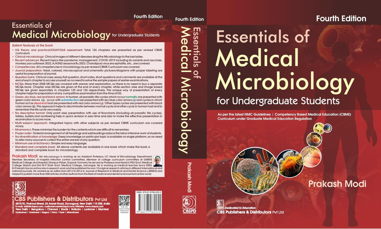 Essentials Of Medical Microbiology For Undergraduates Students 4Ed (Pb 2025) (ISBN - 9788197982255)