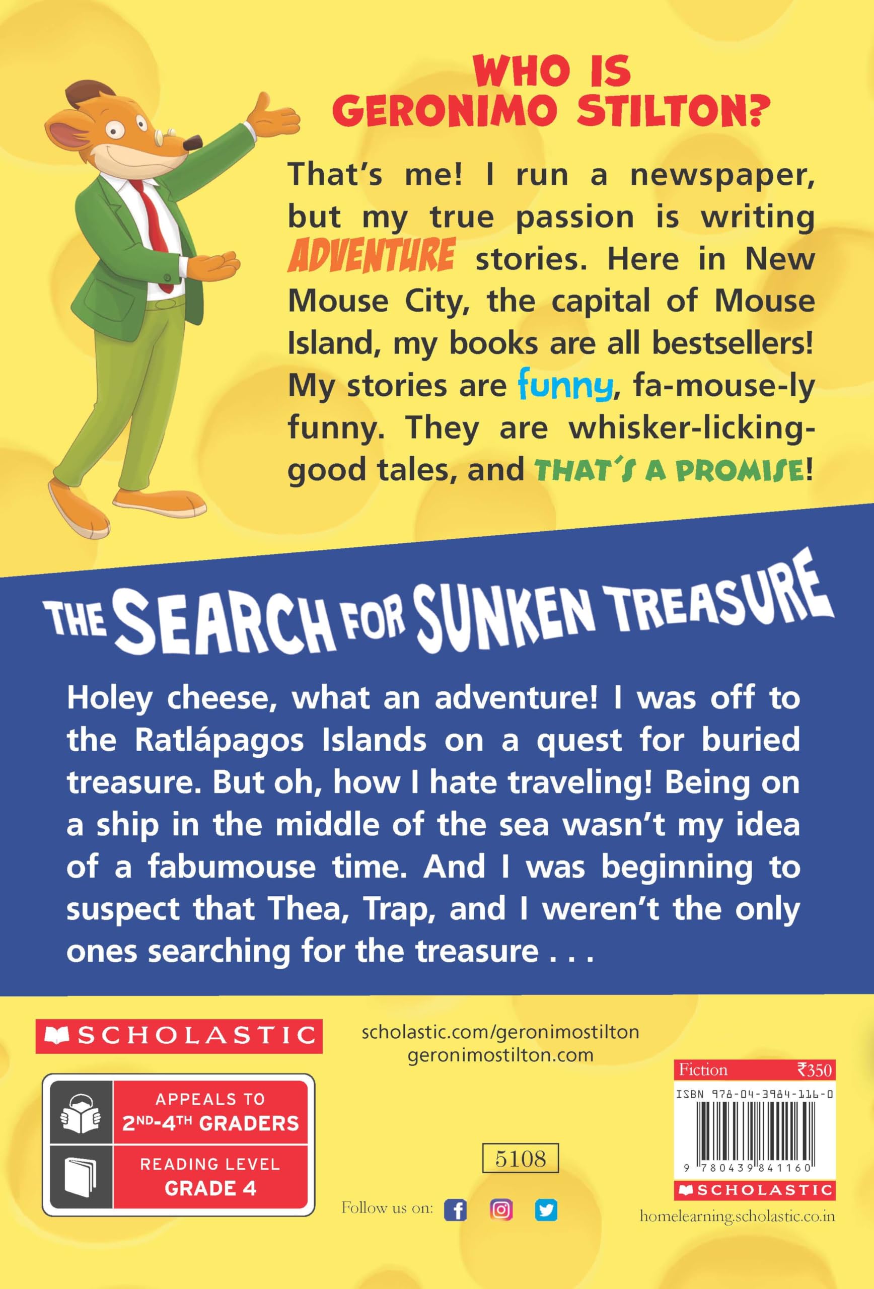 The Search for Sunken Treasure: 25 (Geronimo Stilton) - Retail Maharaj