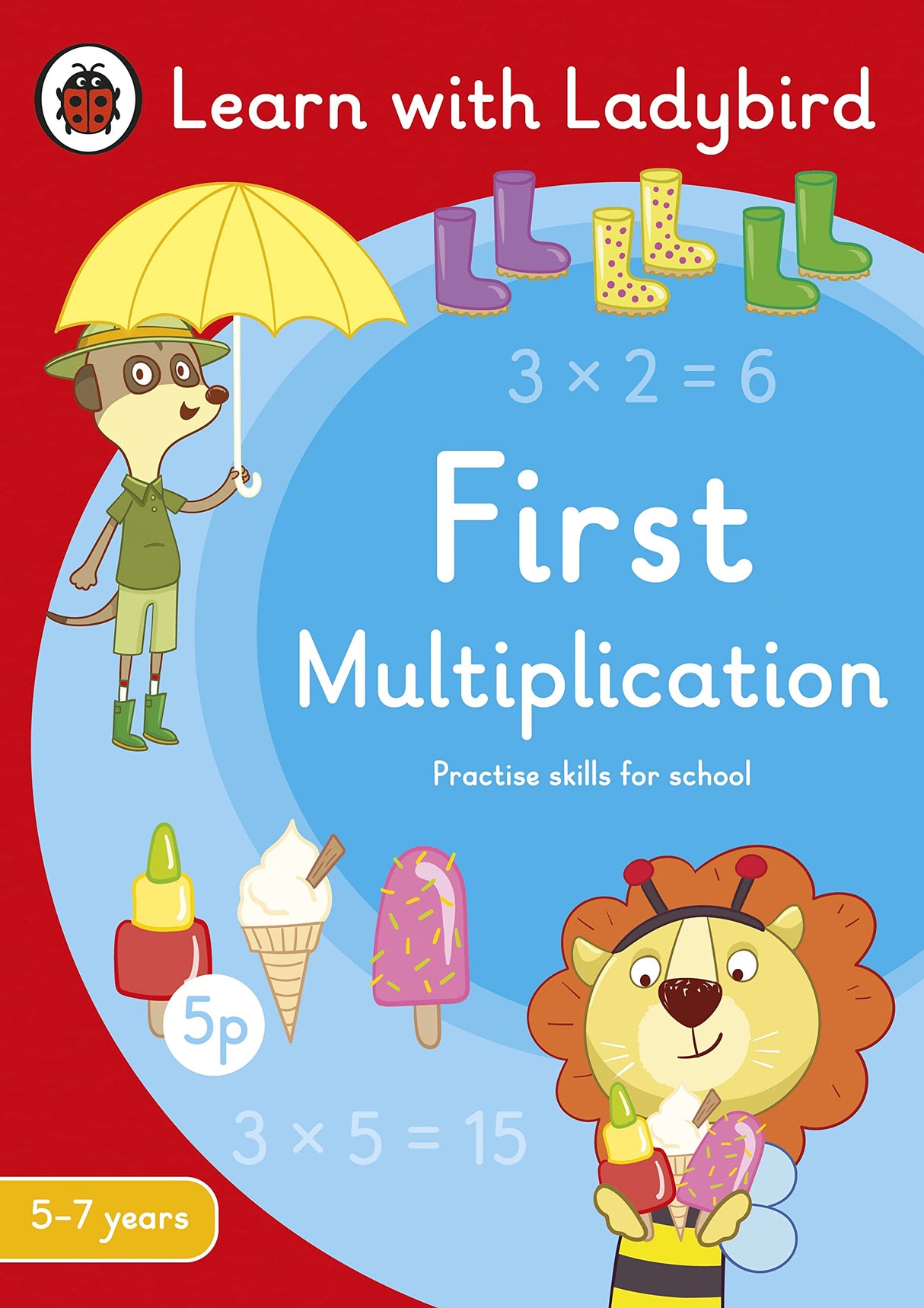 First Multiplication: A Learn with Ladybird Activity Book 5-7 years: Ideal for home learning (KS1) - Retail Maharaj