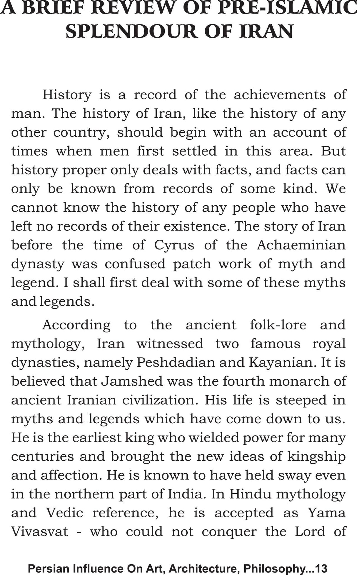 Persian Influence on Art, Architecture, Philosophy and Culture of Indian Subcontinent