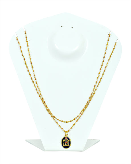 Kanthi (Gold Plated - 12") - Double-Stringed Beads for Spiritual Wear - Retail Maharaj