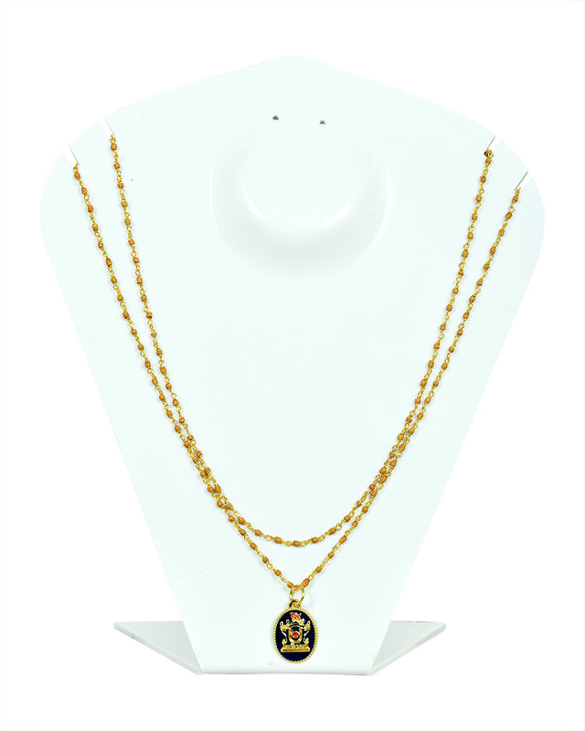 Kanthi (Gold Plated - 12") - Double-Stringed Beads for Spiritual Wear - Retail Maharaj