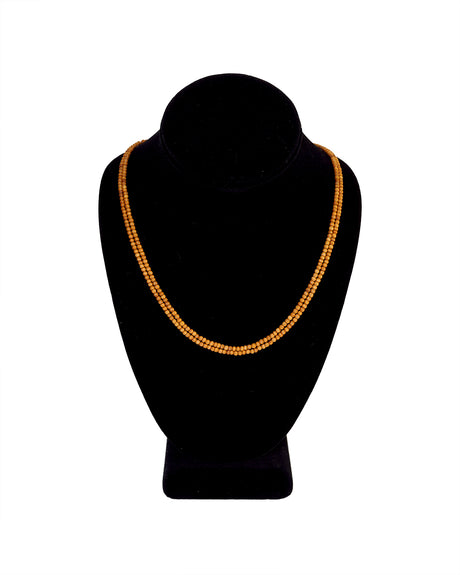 Kanthi (Sandalwood - 2mm Beads) - Double-Stringed Beads for Spiritual Wear - Retail Maharaj