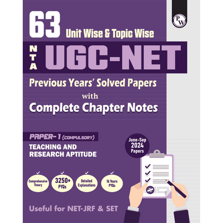 63 UGC NET Paper 1 Previous Year Solved Papers with Complete Chapter Notes I Unitwise and Topicwise | 16 Years PYQs upto September 2024 I NET, JRF, SET - Retail Maharaj