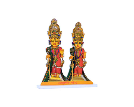 Akshar Purushottam Maharaj Foil(Acrylic & Stand: Large) - Retail Maharaj