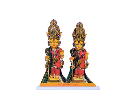 Akshar Purushottam Maharaj Foil(Acrylic & Stand: Large) - Retail Maharaj