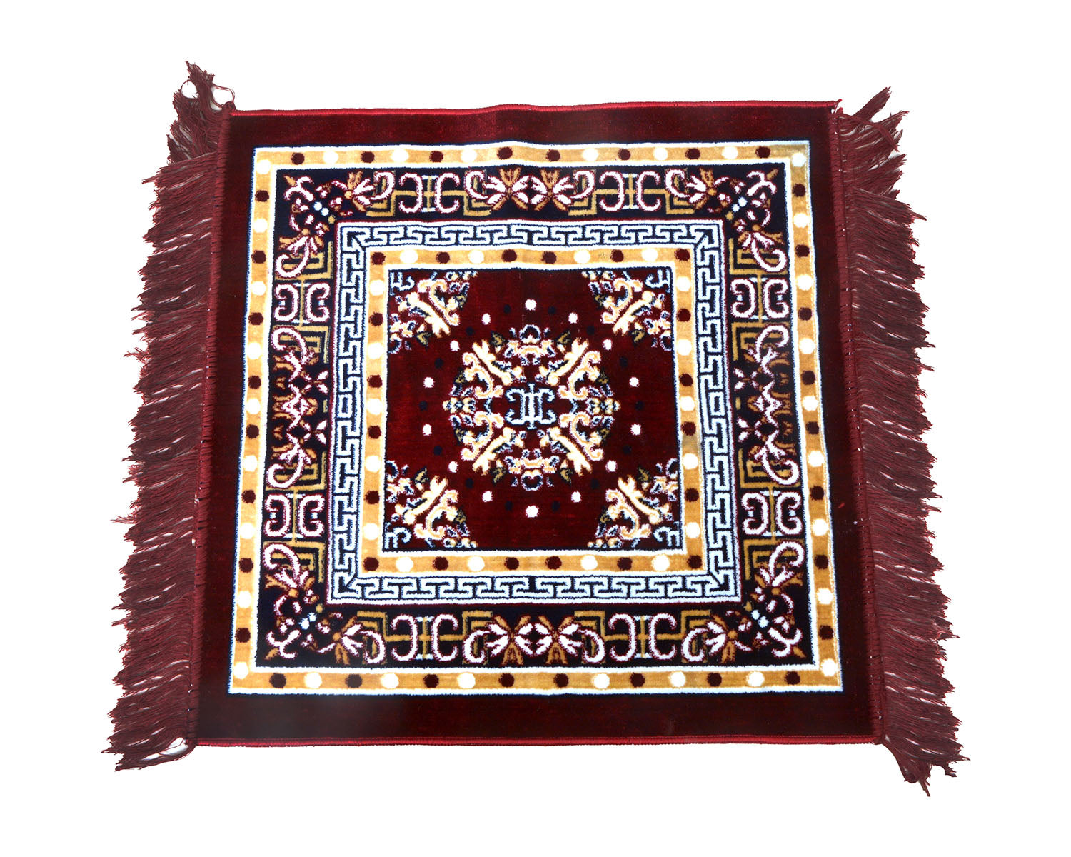 Puja Asan Cotton – Comfortable Sitting Mat with Traditional Corner Design - Retail Maharaj