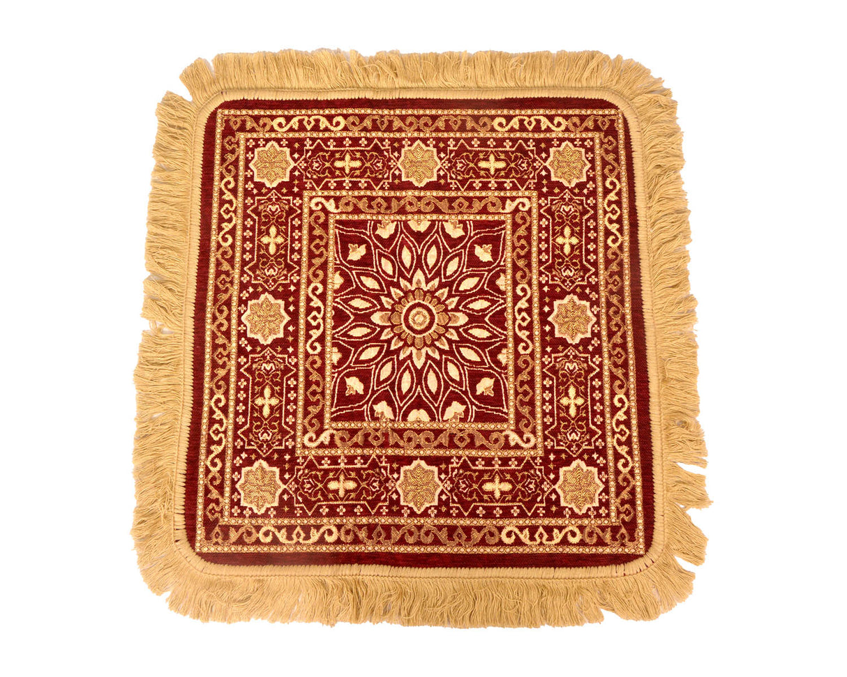 Puja Asan Cotton Square – Comfortable Sitting Mat for Puja & Meditation - Retail Maharaj