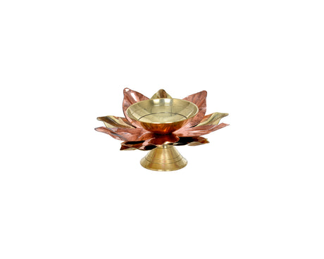 Lotus Golden Single Diya - Retail Maharaj