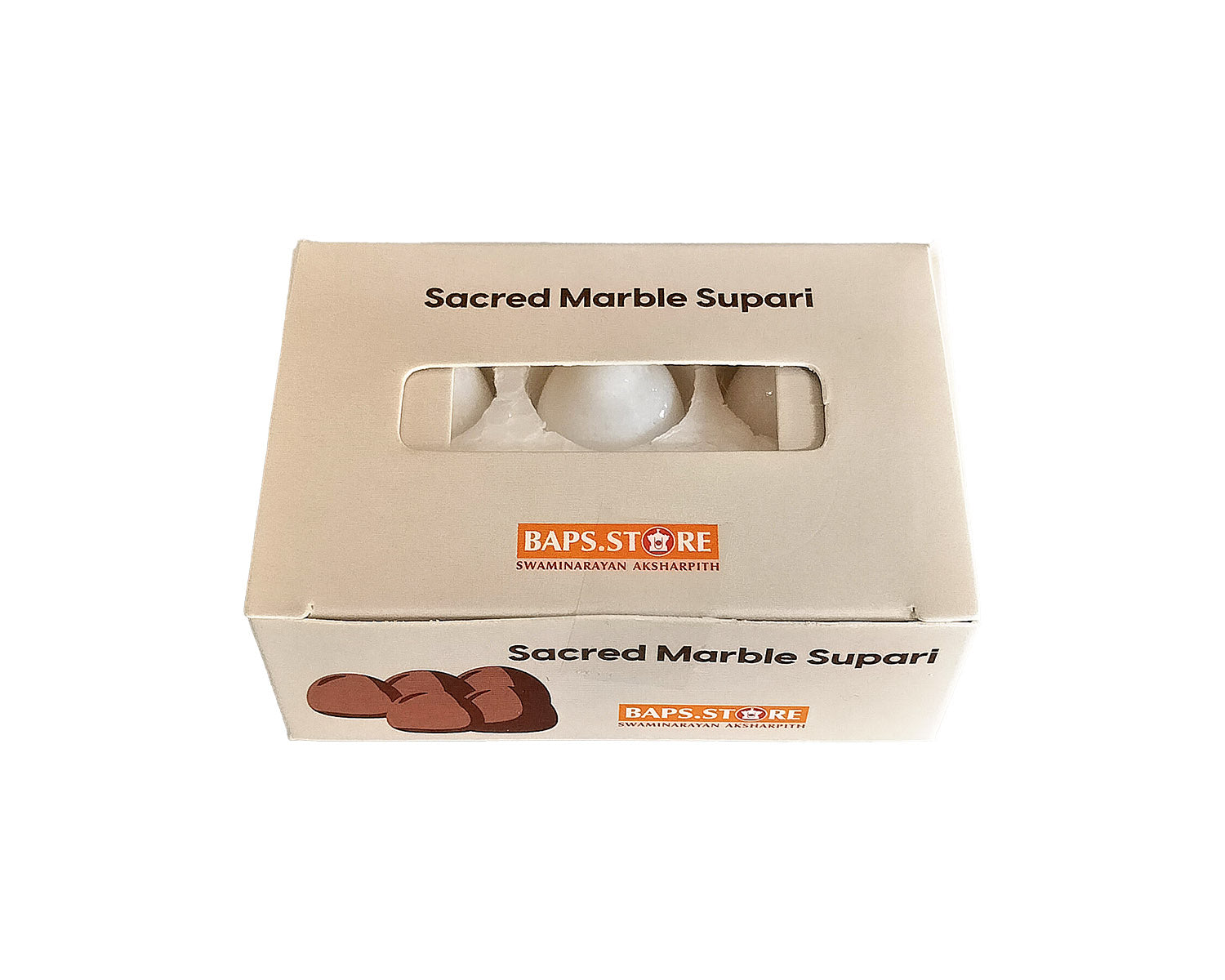 Sacred Marble Supari - White (5 pcs) - Retail Maharaj