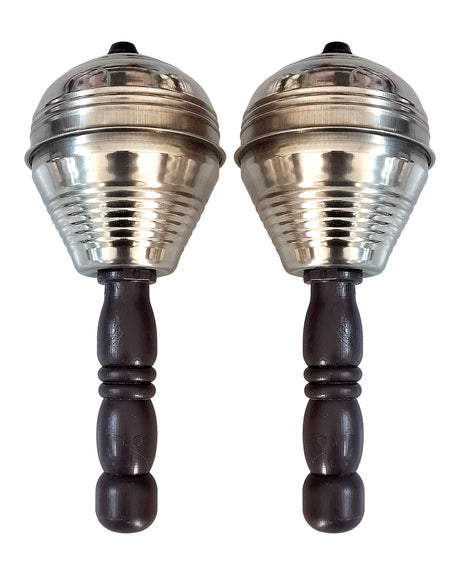Ghughara Steel Musical (2 Pcs) – Traditional Steel Bells for Devotional Rituals - Retail Maharaj