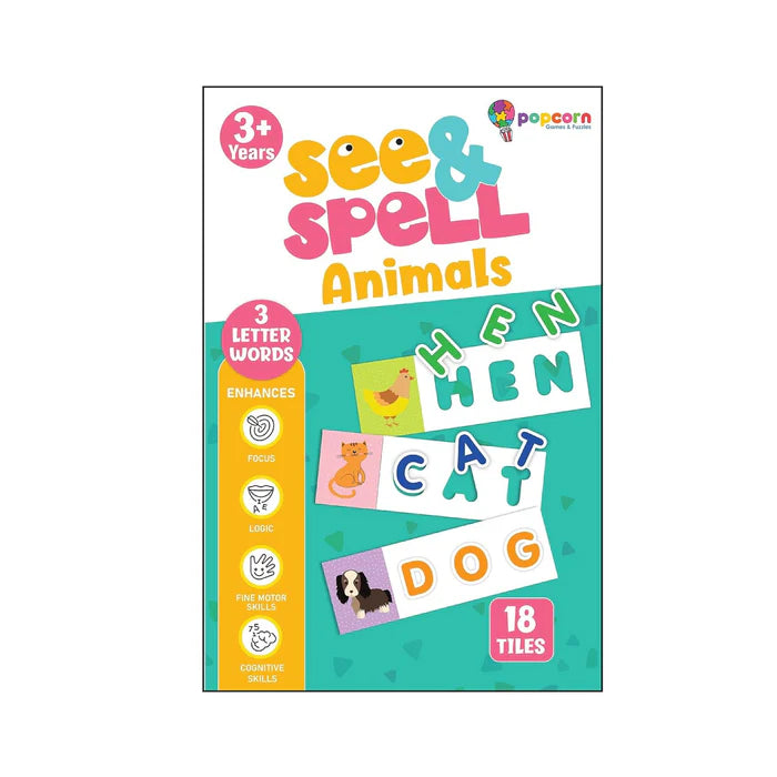 See & Spell Puzzle - Animals - Retail Maharaj