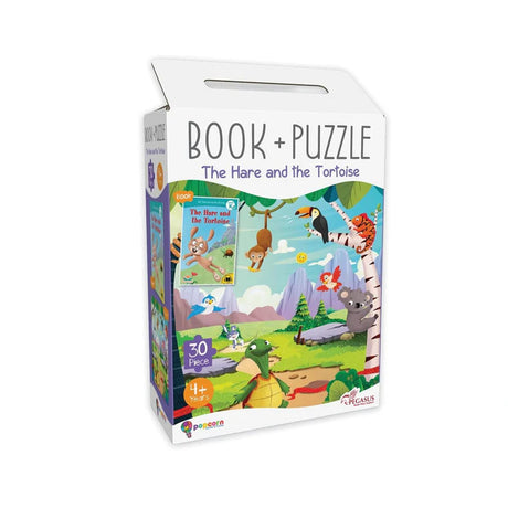 The Hare & The Tortoise - Book + 30 Piece Jigsaw Puzzle - Retail Maharaj