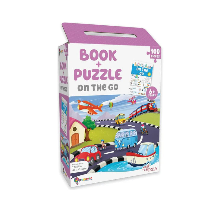 On The Go - Book + 100 Piece Jigsaw Puzzle - Retail Maharaj