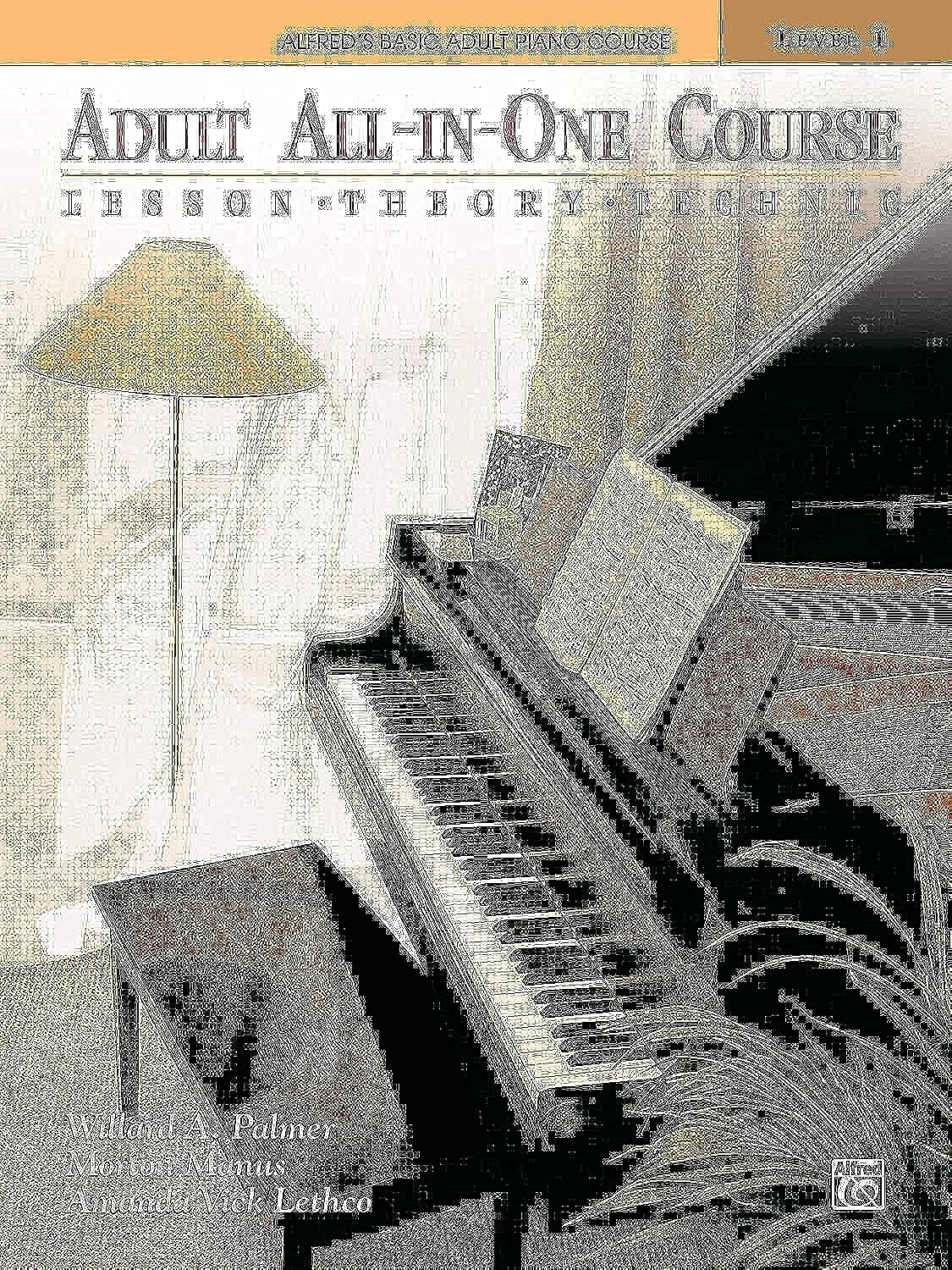 Alfred's Basic Adult All-In-One Course, Bk 1: Lesson * Theory * Technic, Comb Bound Book - Retail Maharaj