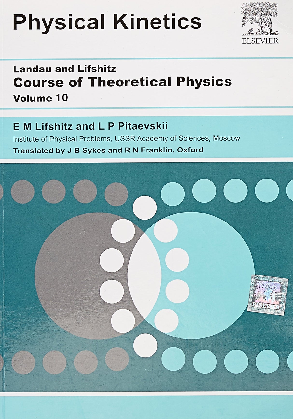 PHYSICAL KINETICS, VOLUME 10: Course of Theoretical Physics - Vol. 10 - Retail Maharaj